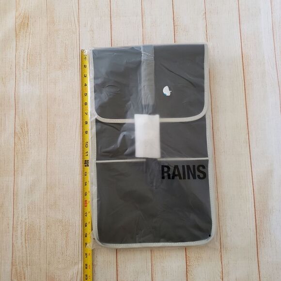 RAINS Reflective Backpack in Black Style No. 14090 Unisex Men Women main image 11